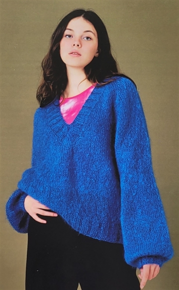 Raglansweater med V-hals Bella